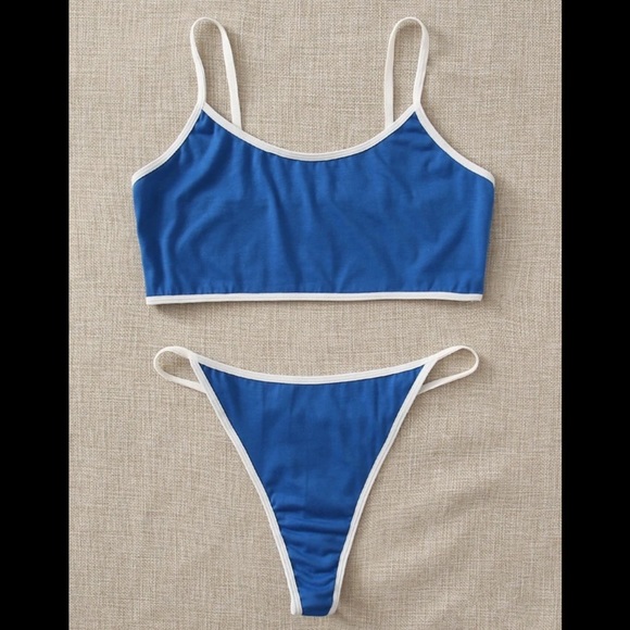 Sporty, Blue, Lingerie Set - Picture 2 of 6